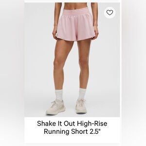 Lululemon Pink Haze Running Shorts for Women